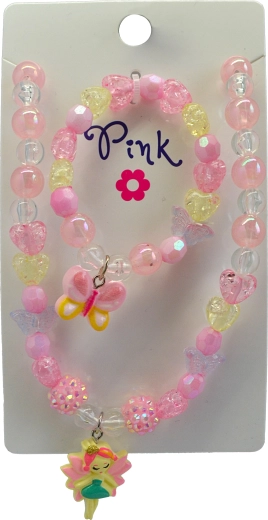 Set collier et bracelet motif papillon SPARKYS