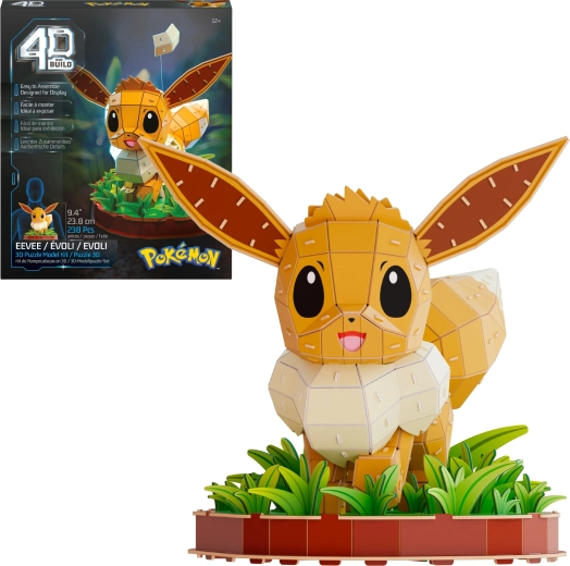 Spin Master 4D Build Pokémon Eevee – modèle de puzzle 3D à assembler