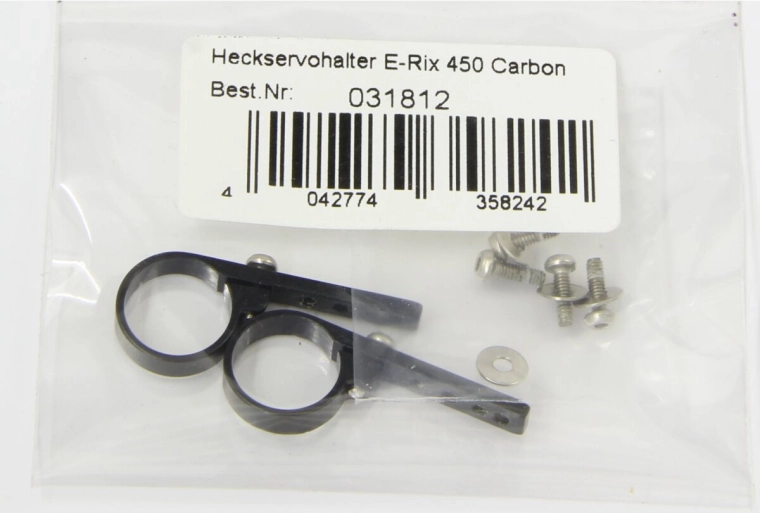 Support arrière de servo pour E-Rix 450 Carbon JAMARA