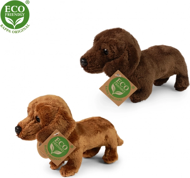 Teckel en peluche debout 19 cm