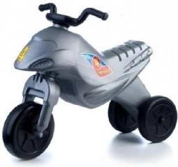 Draisienne tricyclique Super Bike, argentée, 44 cm