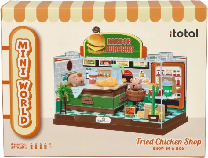 i-Total mini restaurant à burgers – diorama DIY unique