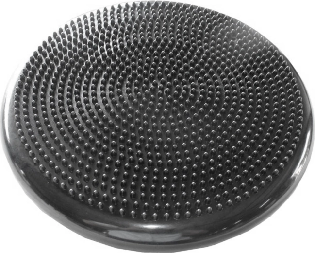 Merco Coussin d’équilibre réversible avec picots de massage 33 cm noir - 1 pièce