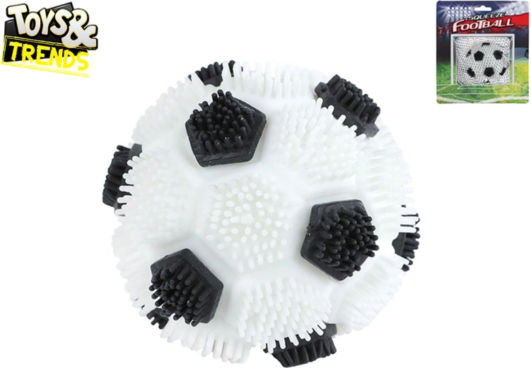 Balle extensible avec motif de football 7 cm