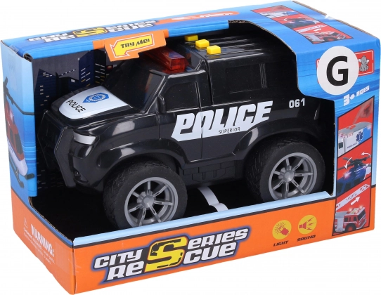 Voiture de police avec effets lumineux et sonores 18 cm