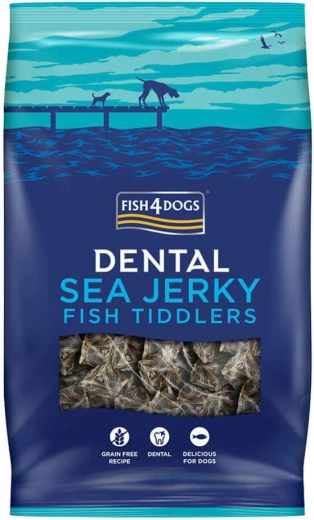 Fish4Dogs friandises dentaires pour chiens à base de poisson blanc de mer 575 g