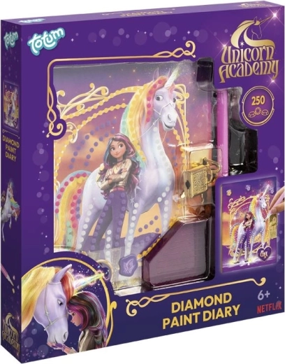 Peinture diamant – carnet A5 Académie de Licornes TOTUM