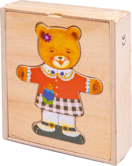 Puzzle en bois Ourson Fille
