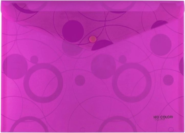 Pochette à bouton-pression A4 Neo Colori rose