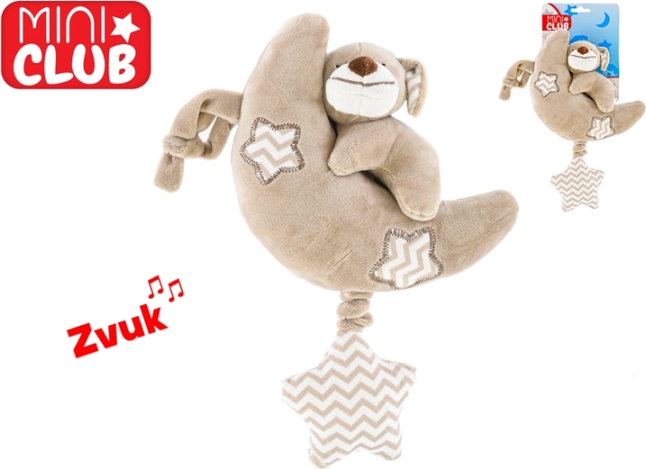 Mini Club lune avec petit chien – jouet en peluche avec mélodie