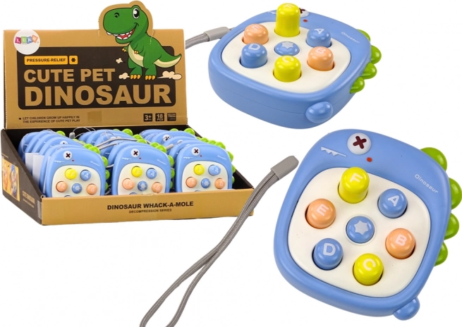 Jeu Whack a Mole dinosaure bleu