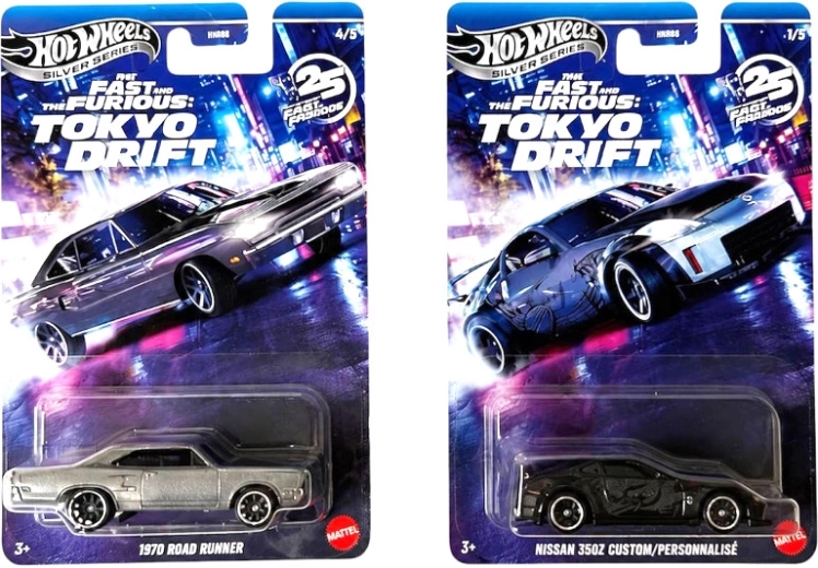 Hot Wheels Fast & Furious voiture de collection Silver Series - 1 pièce