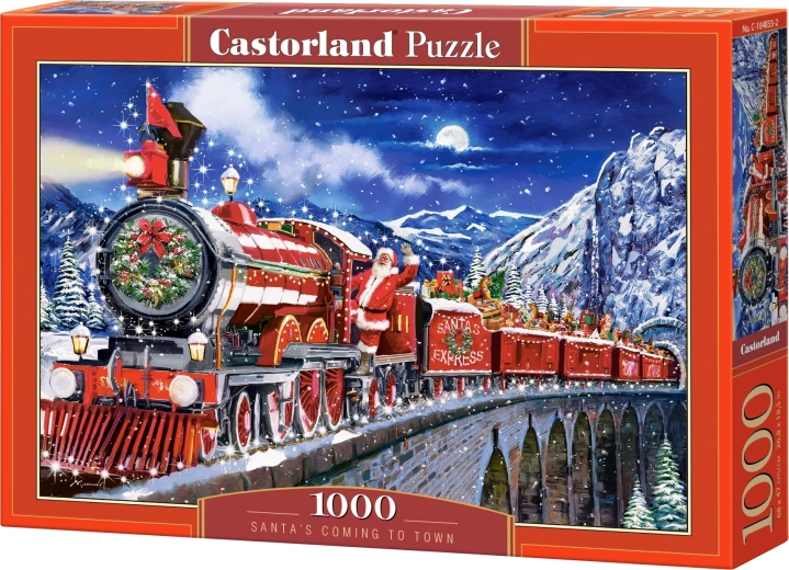 Puzzle 1000 pièces – train de Noël SANTA
