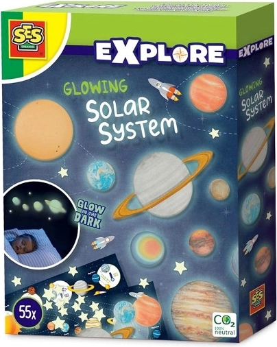 SES ensemble lumineux du système solaire pour mur et plafond