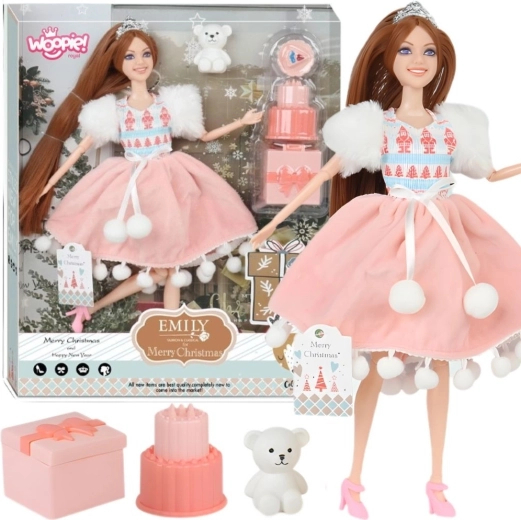 Poupée Woopie Royal Emi, princesse d’anniversaire avec ourson