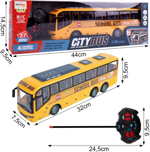 Autobus urbain télécommandé à l’échelle 1:30
