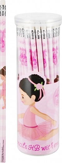 Crayon avec gomme ballerine - 1 pièce