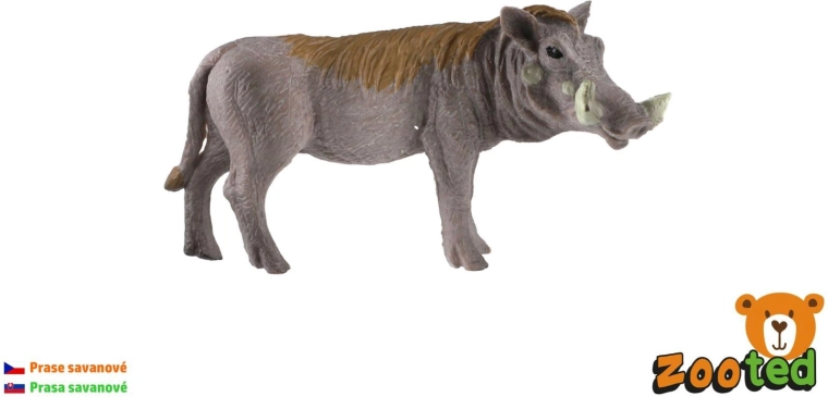 Figurine en plastique de phacochère de 9 cm