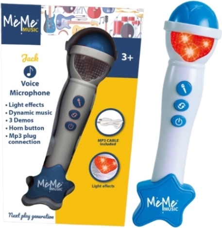Microphone pour enfants Meme avec effets lumineux et sonores – bleu