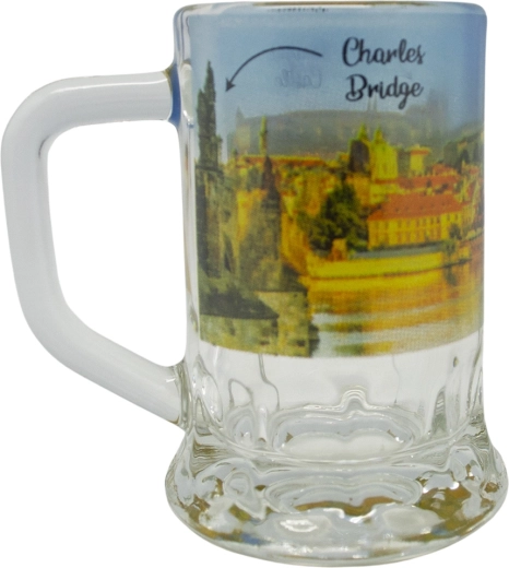 Mini chope 40 ml avec motif du château de Prague