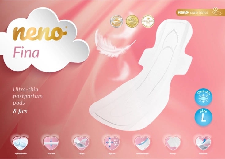 Neno serviettes post-partum ultra fines Fina, 8 pcs