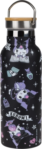 Gourde isotherme BAAGL Kuromi fortune dream 500 ml avec bouchon en bambou