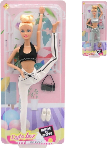 Poupée articulée DeFa Lucy en tenue de sport fitness 29 cm - 1 pièce