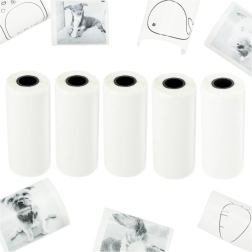 Rouleau de papier thermique adhésif pour mini imprimante