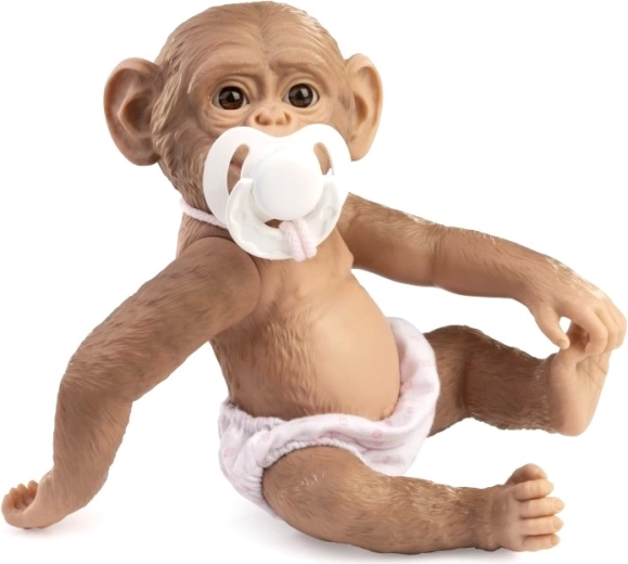 Bébé singe Guca Reborn avec corps entièrement en vinyle, 25 cm