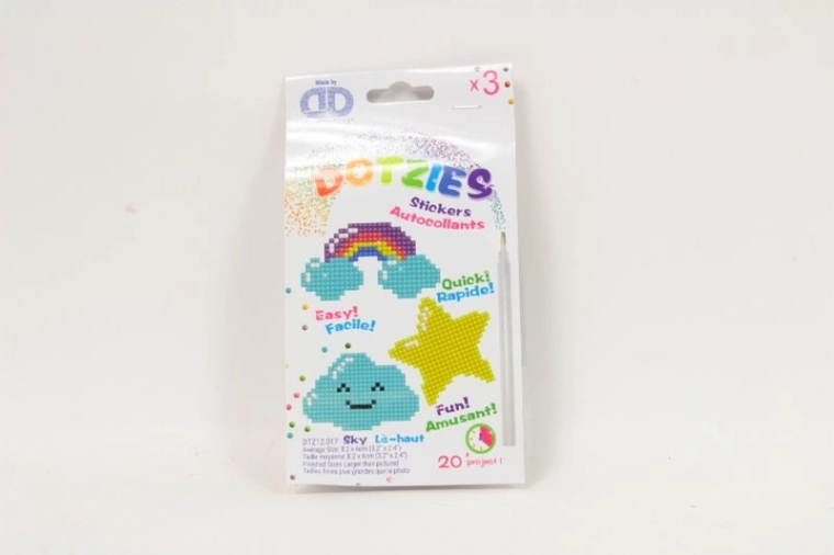 Diamond Dotz – set d’autocollants pour broderie diamant Sky (3 pcs)