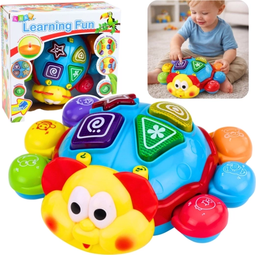 Coccinelle interactive qui s’échappe – jouet éducatif pour bébés qui rampent avec lumières et mélodies
