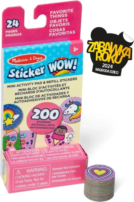 Sticker Wow – recharge et mini-livre Licorne