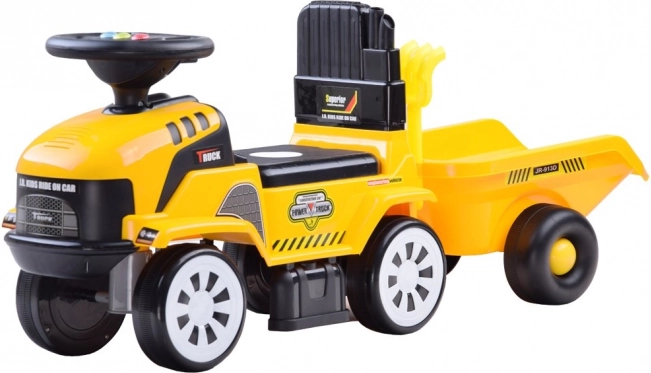 Draisienne tracteur avec remorque et mélodies pour enfants – Tracteur