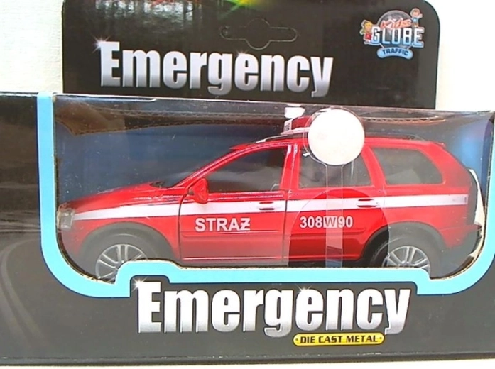 Voiture de pompiers Volvo XC90 avec lumières et sirène