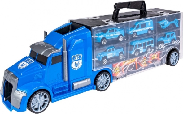 Camion avec petites voitures