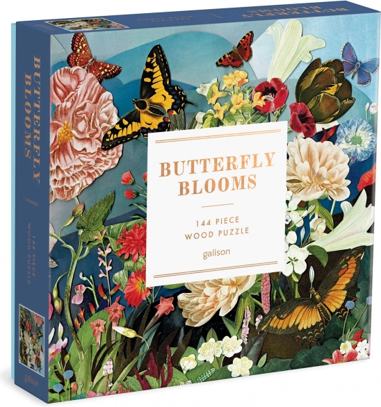 Galison puzzle en bois jardin des papillons