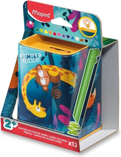 Crayons de couleur Maped Infinity Kidy Jumbo Jungle Fever 12 pcs