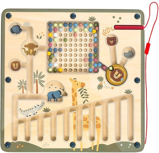 Labyrinthe safari magnétique Baby Mix