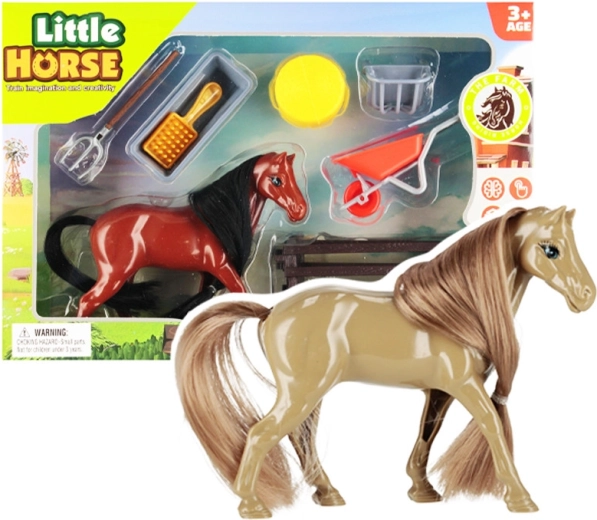 Cheval avec accessoires - 1 pièce