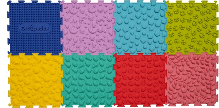 Tapis sensoriels orthopédiques Ortopedek – 8 pièces
