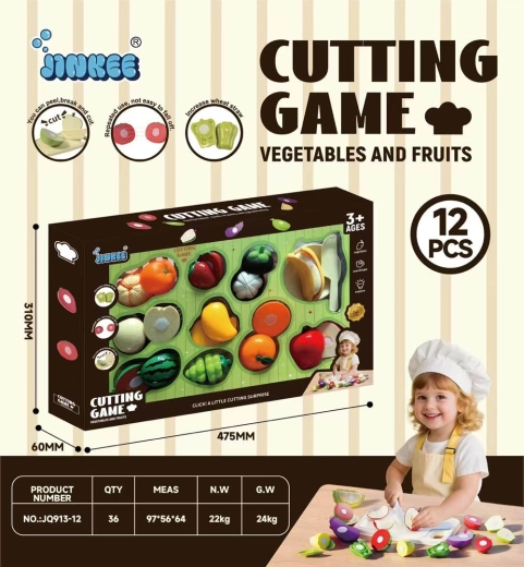 Ensemble de fruits à découper pour enfants