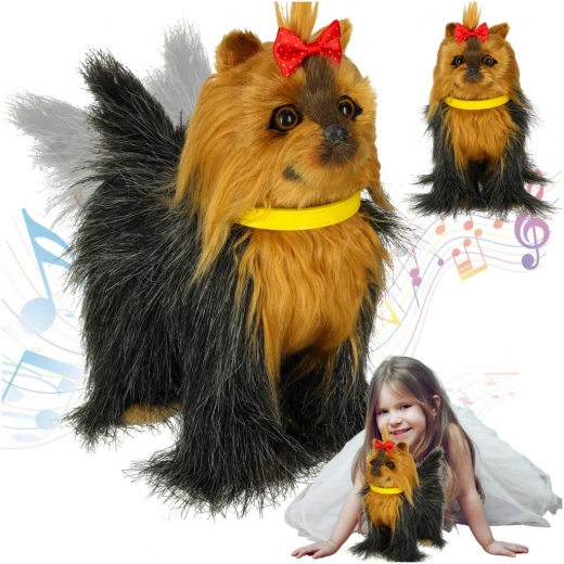 Chien en peluche interactif York