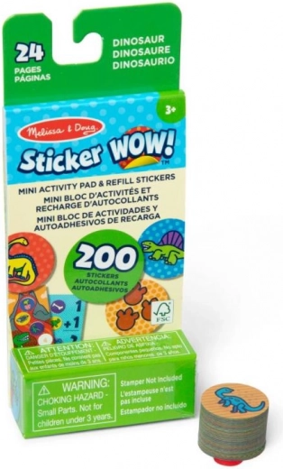 Recharges d'autocollants DINOSAURS pour MELISSA & DOUG Sticker WOW!
