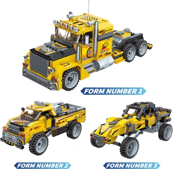 Qman Idées illimitées – transporteur audacieux, set de construction à rétrofriction