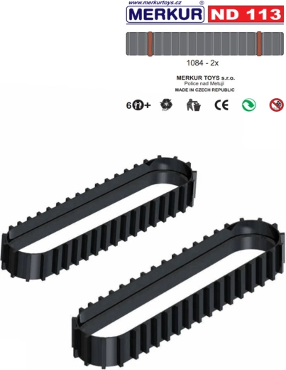Chenilles en caoutchouc Merkur ND113 – pièce de rechange