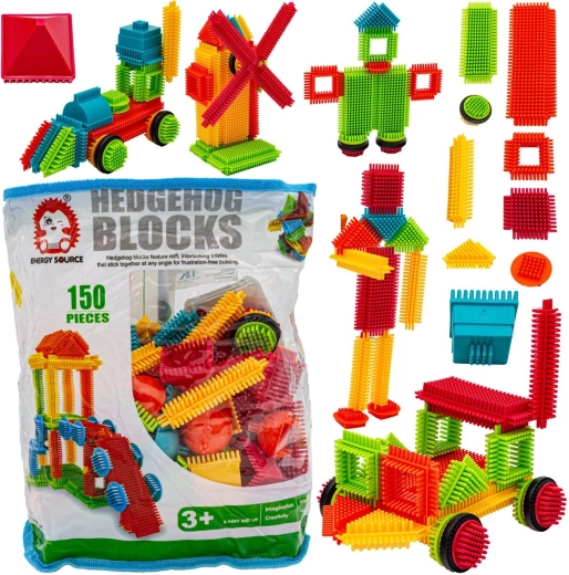 Jeu de construction « hérissons » (bristle blocks) 150 pièces