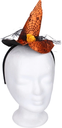 Serre-tête de carnaval avec décoration de sorcière