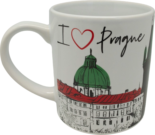 Mug en céramique blanc avec impression 250 ml – Top Prague