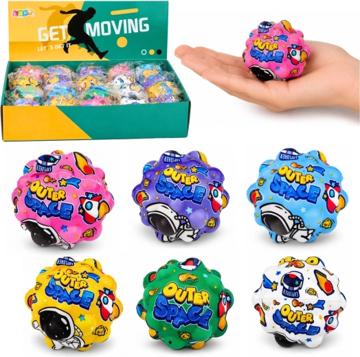Balle antistress en mousse avec picots, espace 7 cm - 1 pièce