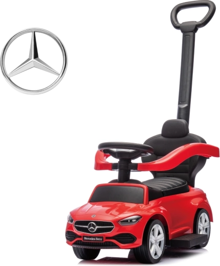 Porteur Milly Mally avec poignée de guidage Mercedes C-Class Deluxe rouge